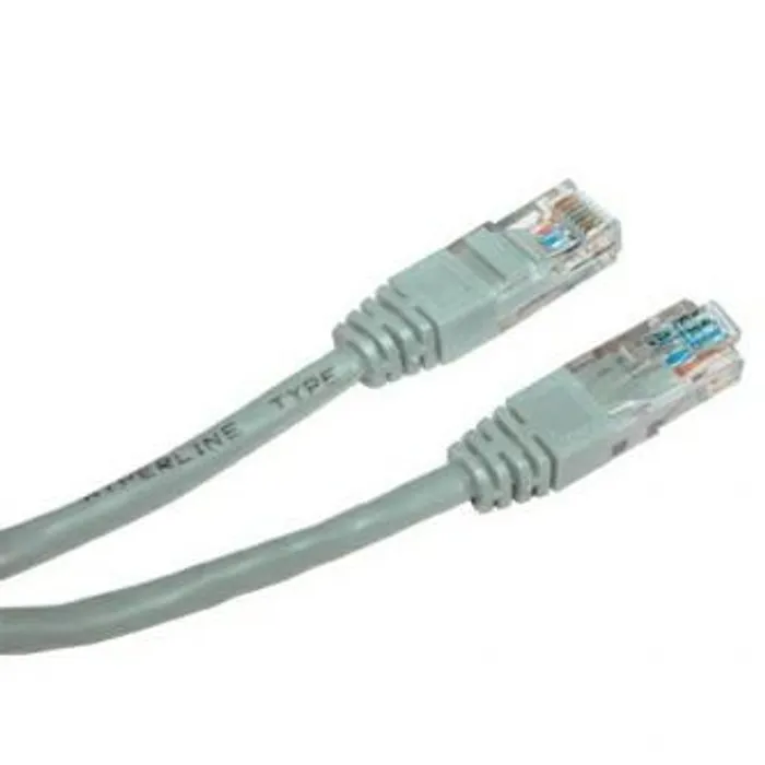 Hlavný obrázok produktu UTP patchcord, Cat.5e, RJ45 M-2m, nestíněný, křížený, šedý, k propojení 2 PC, economy