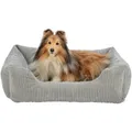 Ďalší obrázok produktu Vital Bed JONNA ortopedický obdĺžnikový pelech, manšestrový plyš, šedá80 x 60 cm