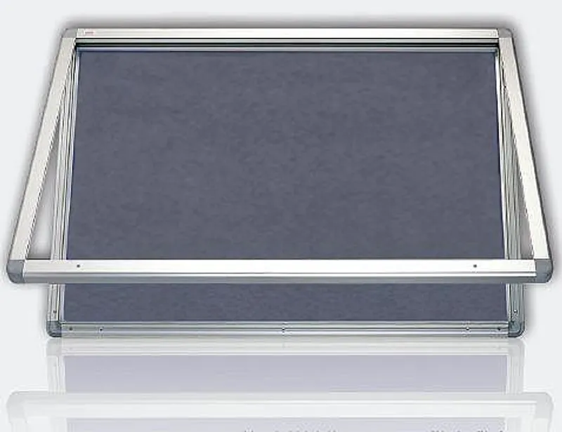 Hlavný obrázok produktu Vitrína s horizontálním otevíráním, výplň šedý filc 90x120 cm