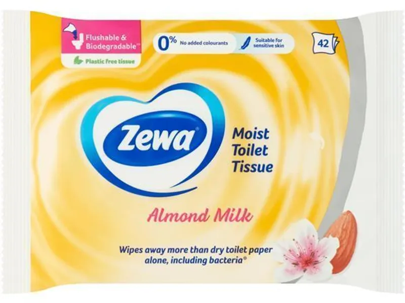 Hlavný obrázok produktu Vlhčené ubrousky, 42ks, ZEWA, kokosové mléko