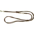 Vodítko PURE kožené okrúhle nastaviteľné, S: 2 m/ 10 mm, hnedá