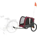 Ďalší obrázok produktu Vozík za koleso, L: 75 × 86 × 80/145 cm, do 30 kg, šedá/červená