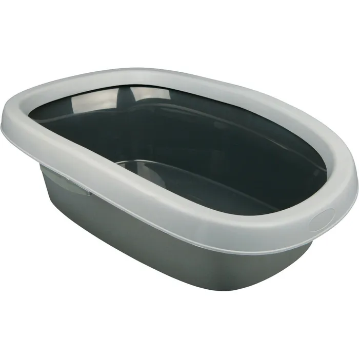 Hlavný obrázok produktu WC pro kočky CARLO 2 38x17x58cm, sv. šedá/tm. šedá