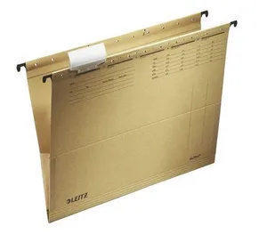 Závesné dosky Leitz ALPHA® s bočnicami, Prírodná hnedá [25 ks]
