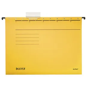 Závesné dosky Leitz ALPHA® typu V, Žltá [25 ks]